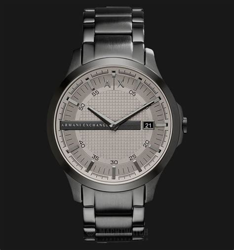 Armani Exchange AX2194 Men Light Grey Dial Black Stainless .